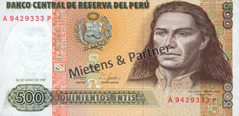 Peru (Republic) 500 Intis (04682)