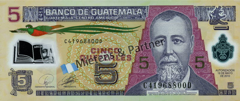 Guatemala (Republic) 5 Quetzales (25786)