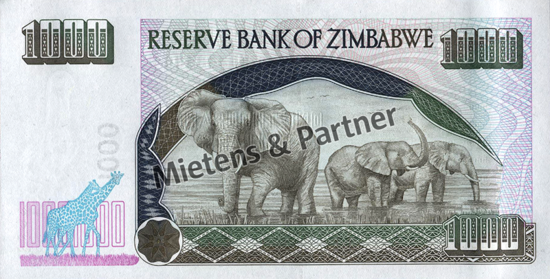Zimbabwe (Republic) 1.000 Dollars (49924) - 2