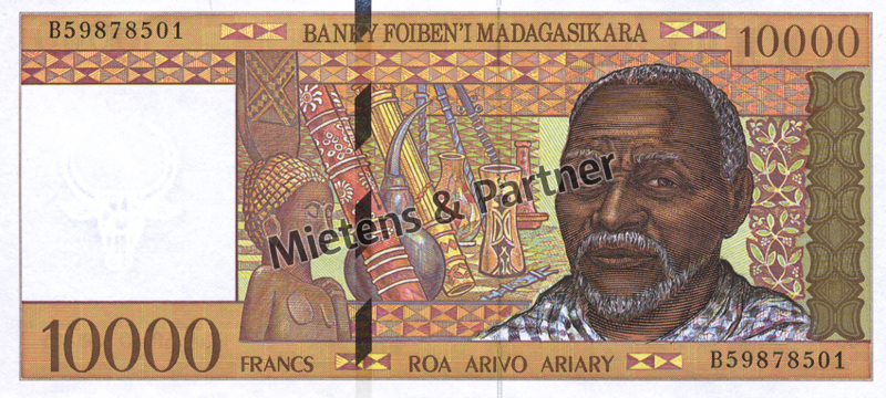 Madagascar (Republic) 10.000 Francs (03737)