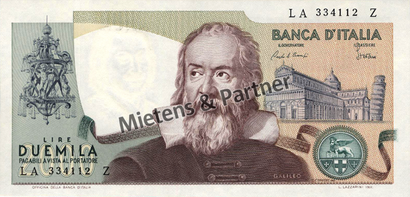 Italy (Parliamentary Republic) 2.000 Lire (48468)