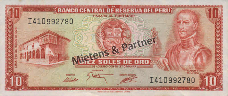 Peru (Republic) 10 Soles de Oro (50238)
