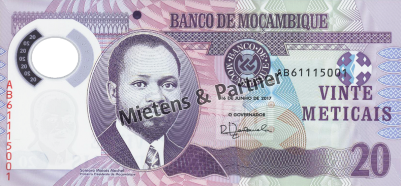 Mozambique (Republic) 20 Meticais (50186)