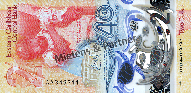 Eastern Caribbean States (Organisation) 2 Dollars (70021)
