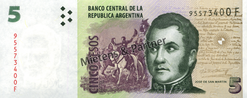 Argentina (Republic) 5 Pesos (29634)
