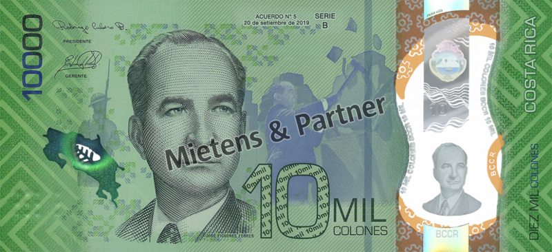 Costa Rica (Republic) 10.000 Colones (62716)