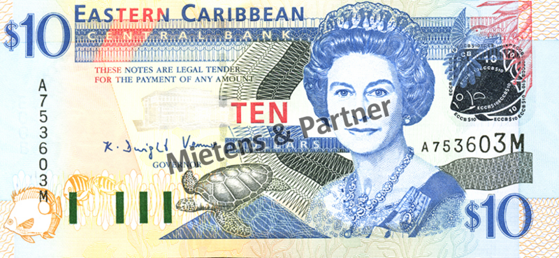 Montserrat (British Overseas Territory) 10 Dollars (03989)