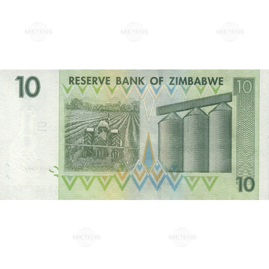 Zimbabwe (Republic) 10 Dollars (03821) - 2