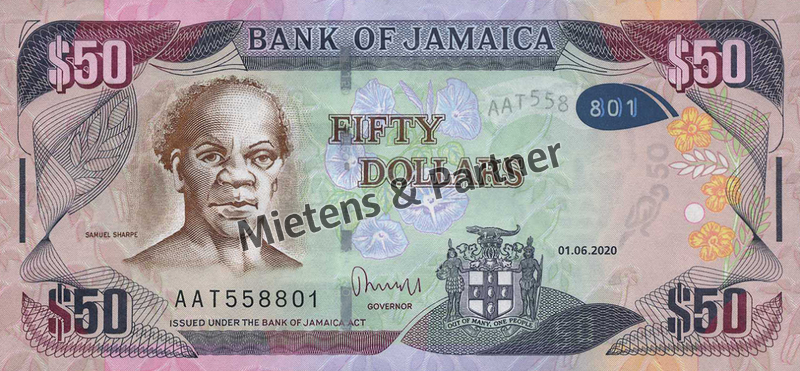 Jamaica (Parliamentary Monarchy) 50 Dollars (65608)