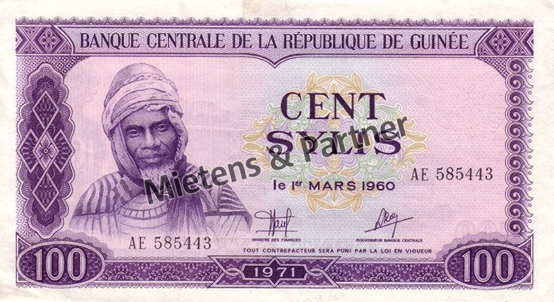 Guinea (Republic) 100 Sylis (03296)