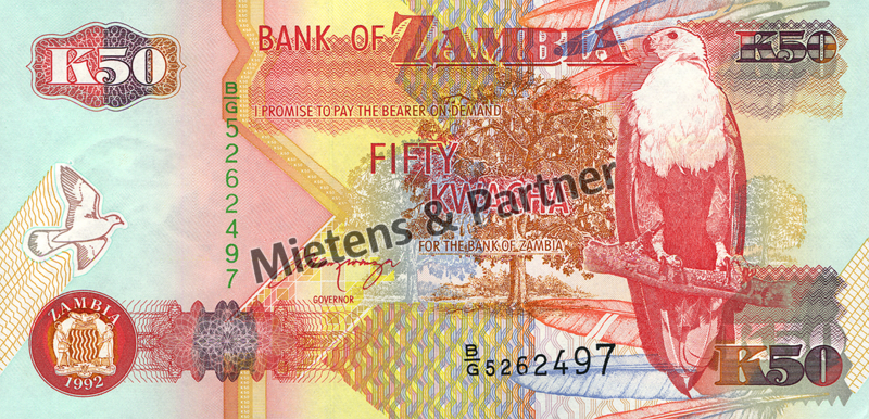 Zambia (Third Republic) 50 Kwacha (29474)