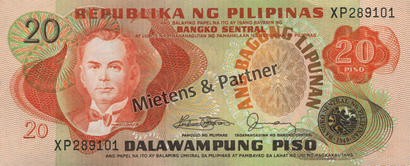 Philippines (Fourth Philippine Republic) 20 Piso  (43567)