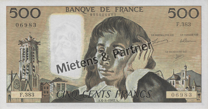France (Fifth Republic) 500 Francs (62530)