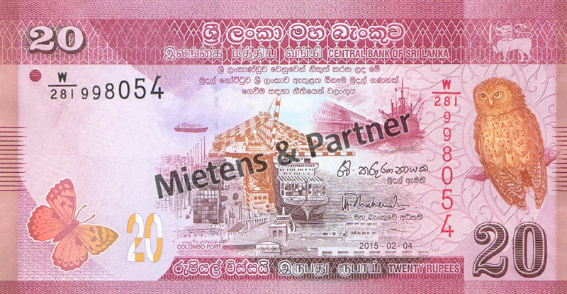 Sri Lanka (Democratic Socialist Republic) 20 Rupees (42598)