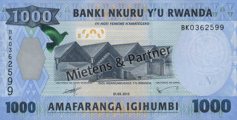 Rwanda (Republic) 1.000 Francs (43791)
