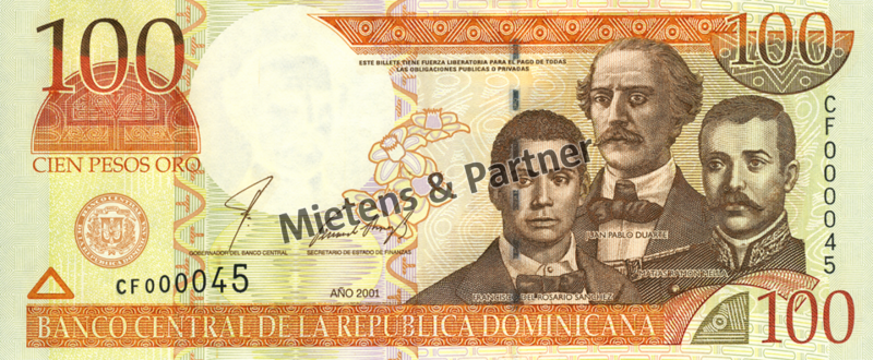 Dominican Republic (Republic) 100 Pesos Oro (04371)