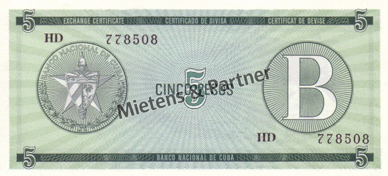 Cuba (Republic) 5 Pesos (04293)