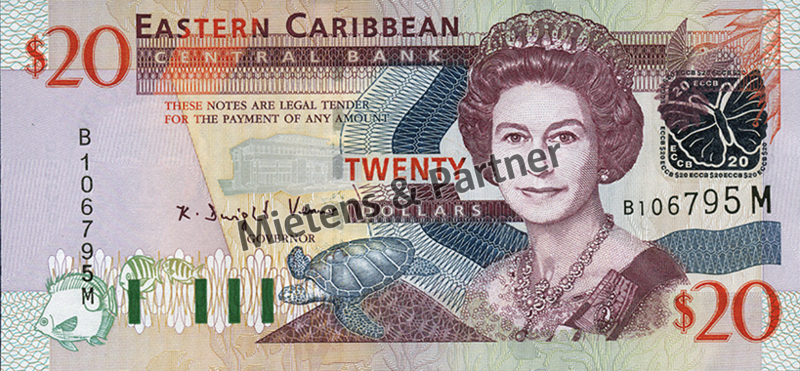 Montserrat (British Overseas Territory) 20 Dollars (03984)
