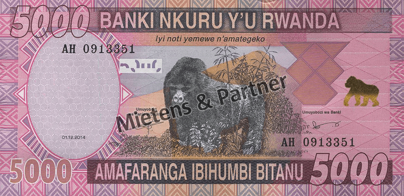 Rwanda (Republic) 5.000 Francs (43792)