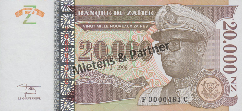 Zaire - Congo (Republic) 20.000 New Zaires (61121)