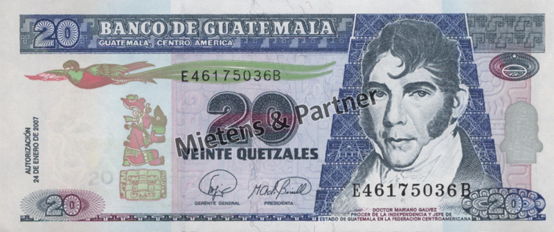 Guatemala (Republic) 20 Quetzales (27674)