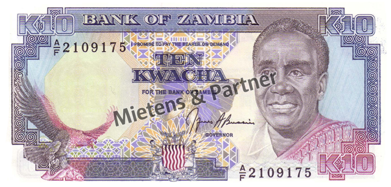 Zambia (Second Republic) 10 Kwacha (03775)