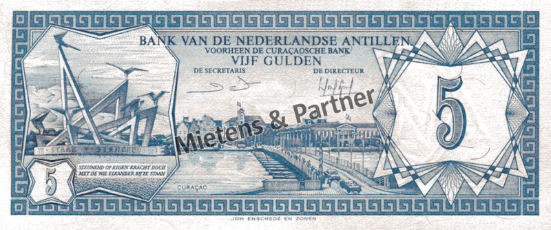Netherlands Antilles (Dutch Overseas Territory) 5 Gulden (04530)