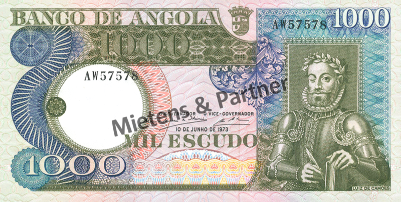 Angola (Portuguese Overseas Territory) 1.000 Escudos (50957)