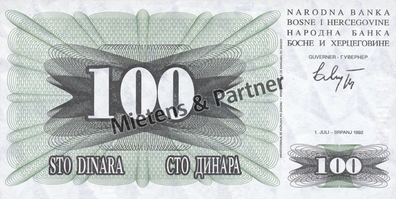 Bosnia and Herzegovina (Federal Republic) 100 Dinara (03066)