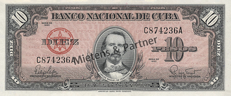 Cuba (Republic) 10 Pesos (56097)
