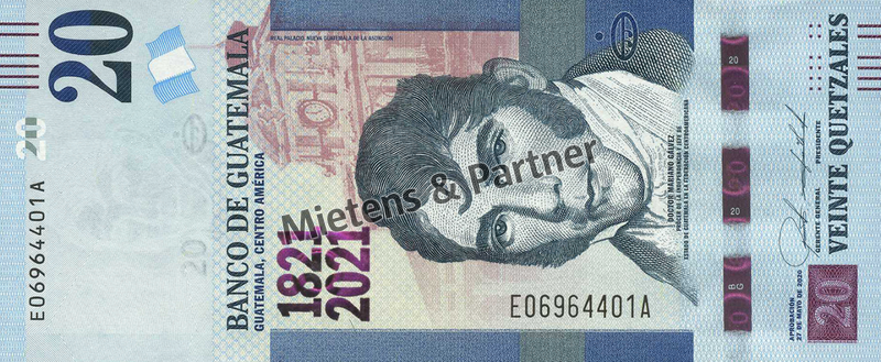 Guatemala (Republic) 20 Quetzales (66905)