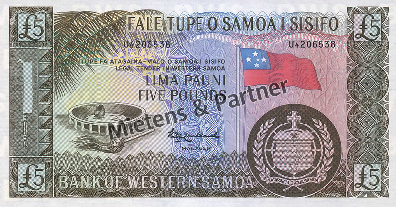 Samoa (Independent State) 5 Pounds (modern reprint of the Central Bank) (68012)