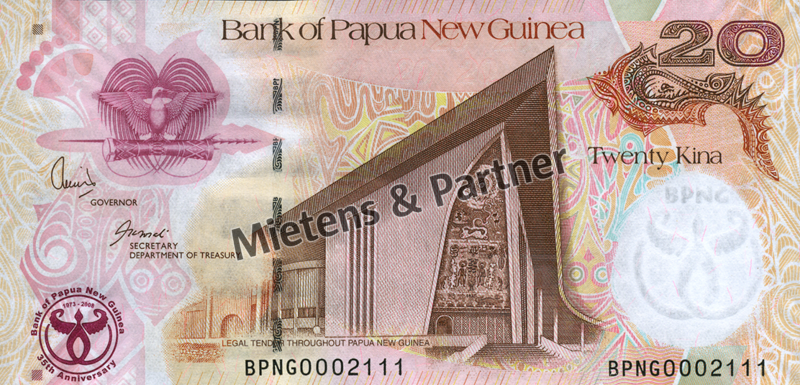 Papua New Guinea (Parliamentary Monarchy) 20 Kina (05642)