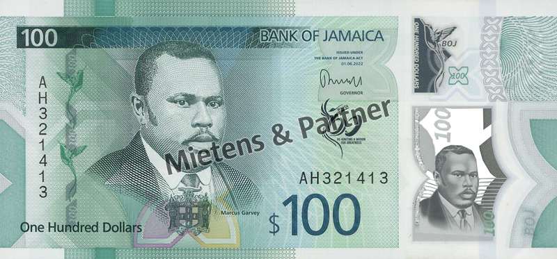 Jamaica (Parliamentary Monarchy) 100 Dollars (67622)