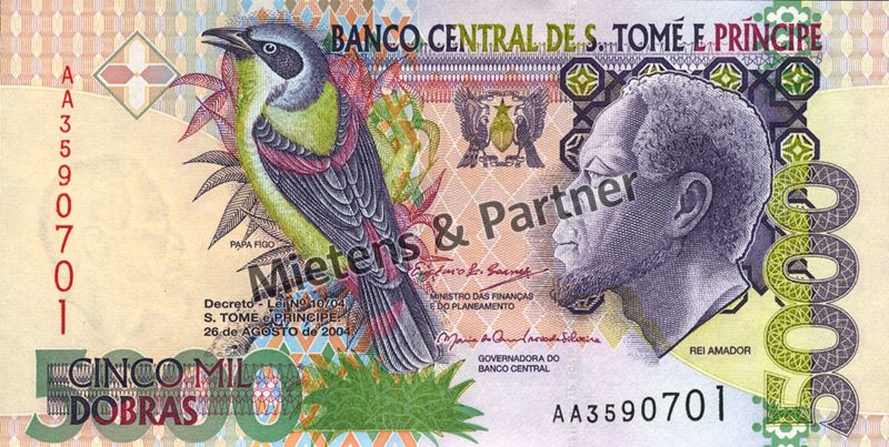 Sao Tome and Principe (Democratic Republic) 5.000 Dobras (03410)