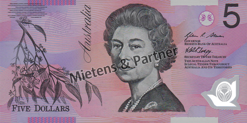 Australia (Parliamentary Monarchy) 5 Dollars (27550)