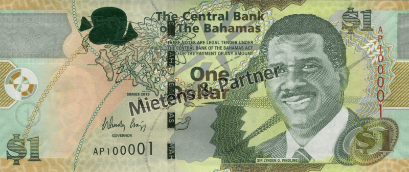 Bahamas (Parliamentary Monarchy) 1 Dollar (43758)