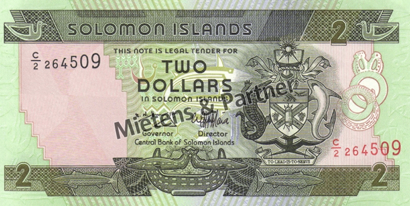 Solomon Islands (Constitutional Monarchy) 2 Dollars (05733)
