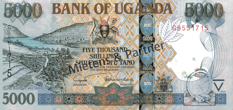 Uganda (Republic) 5.000 Shillings (03628)