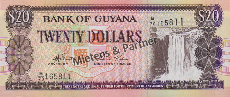 Guyana (Co-operative Republic) 20 Dollars (04615)