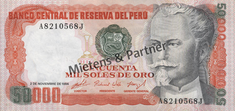 Peru (Republic) 50.000 Soles de Oro (04677)