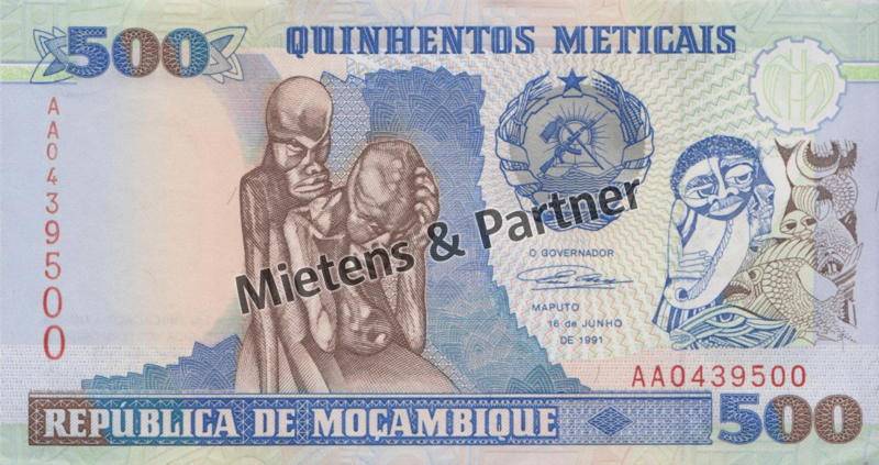Mozambique (Republic) 500 Meticais (35397)