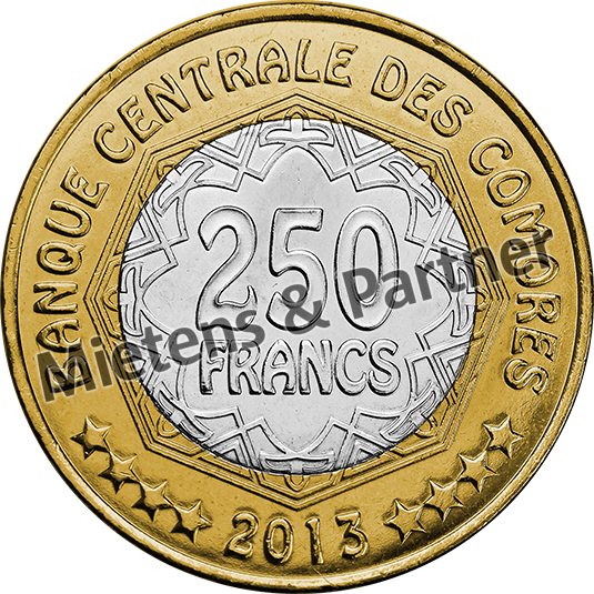 Comoros (Islamic Federal Republic) 250 Francs (39753)