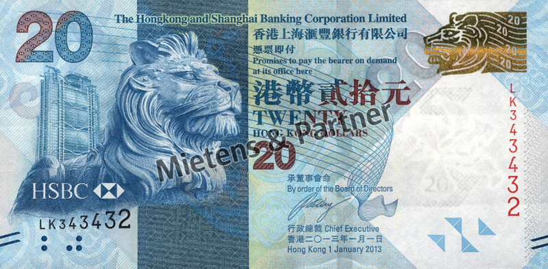 Hong Kong (Special Administrative Region) 20 Dollars (40711)