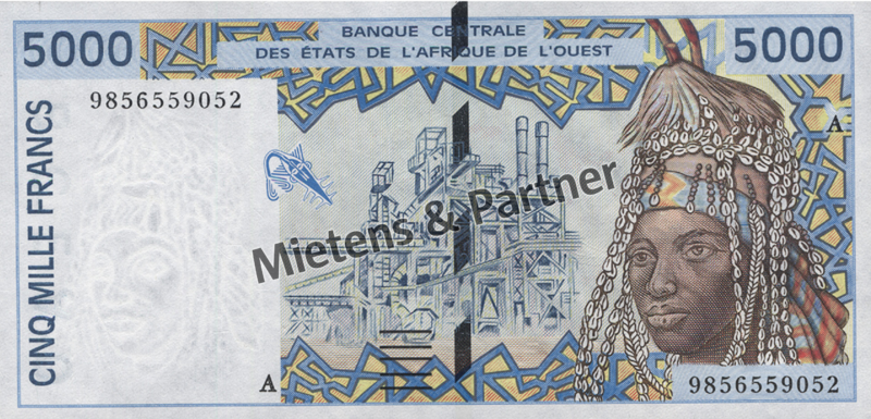West African States (Currency Area) 5.000 Francs (41002)