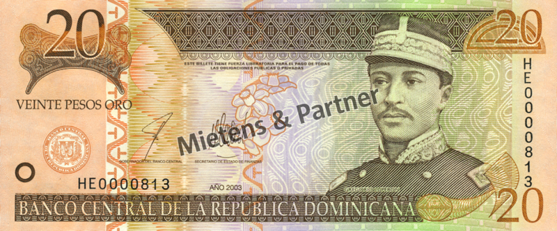Dominican Republic (Republic) 20 Pesos Oro (04368)