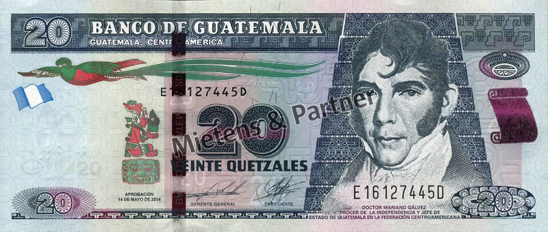 Guatemala (Republic) 20 Quetzales (50080)