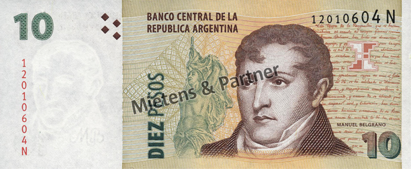 Argentina (Republic) 10 Pesos (33960)